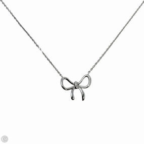 Sterling Silver Bow Pendant Necklace
