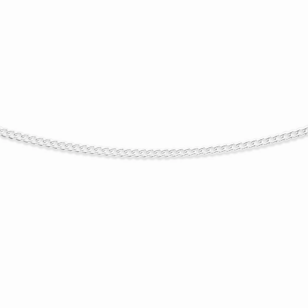 Sterling Silver Curb 100 Gauge 45cm Chain
