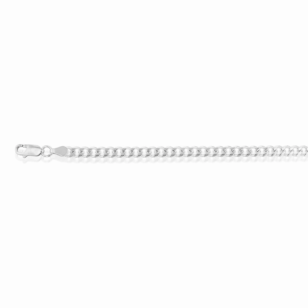 Sterling Silver Curb 120 Gauge 21cm Bracelet