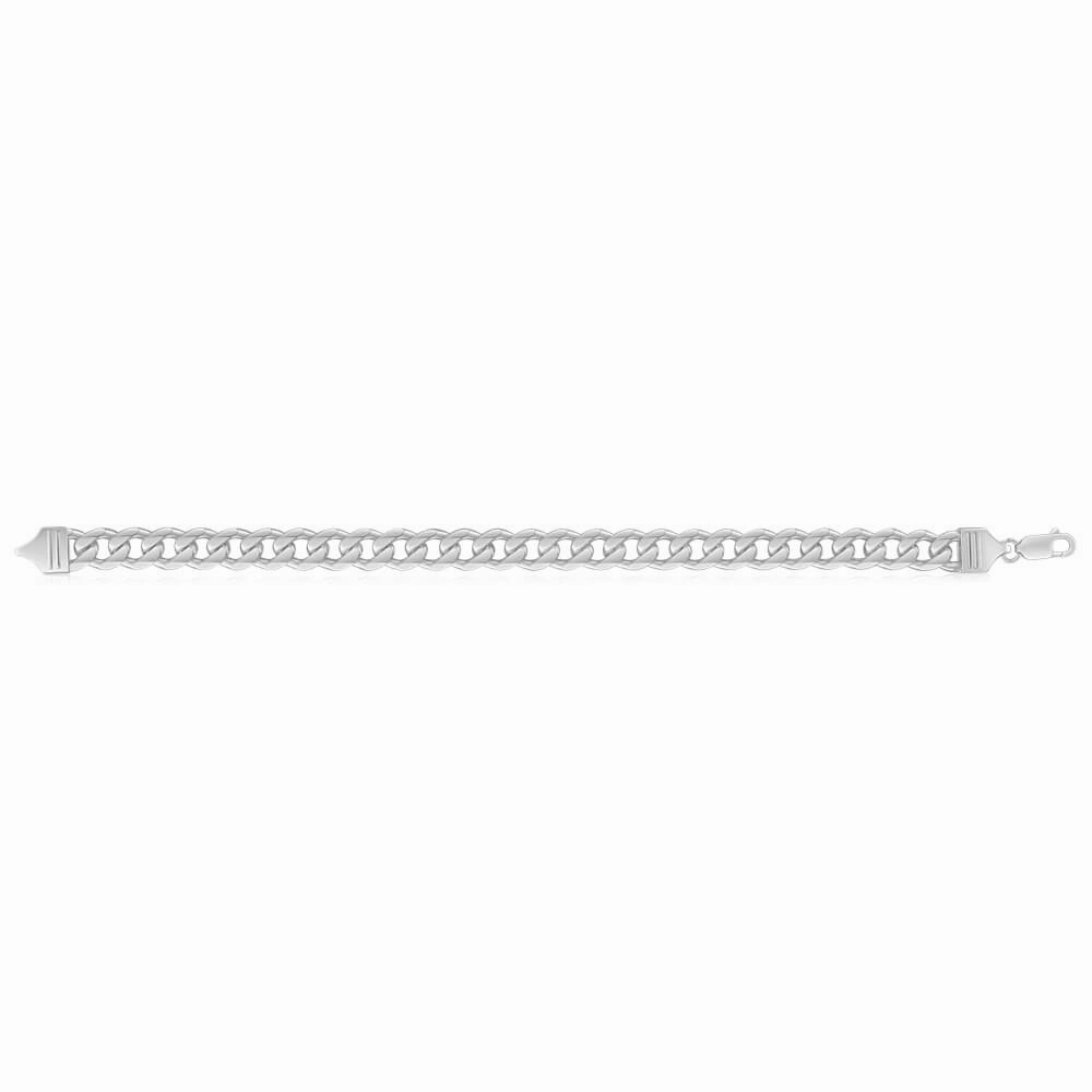 Sterling Silver Curb 210 Gauge Bracelet 23cm