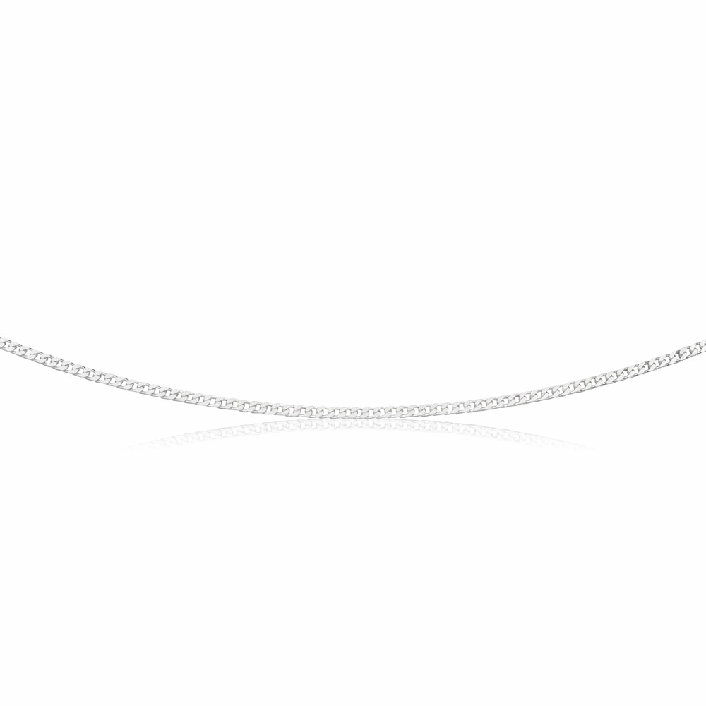 Sterling Silver Curb Chain 80 gauge 55cm