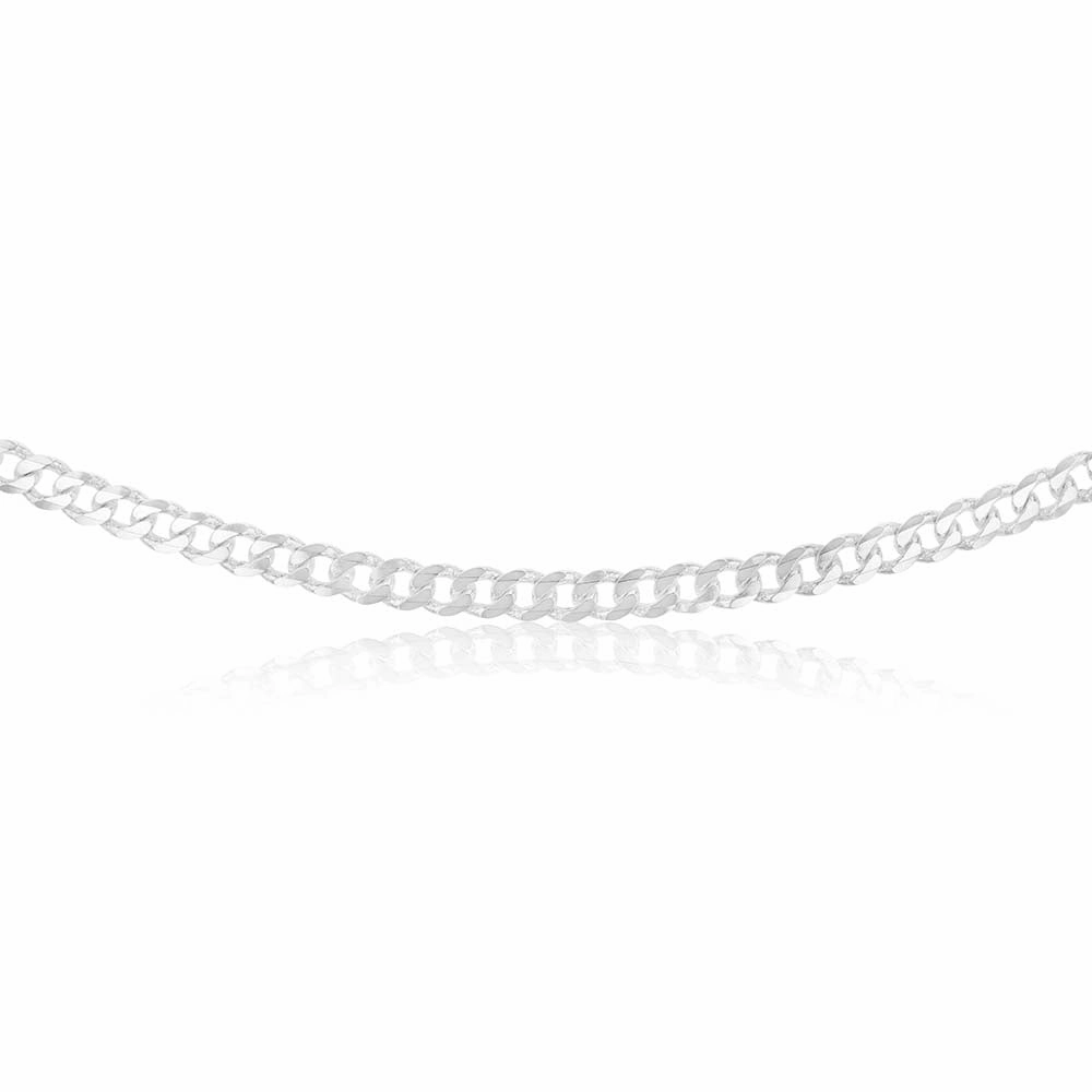 Sterling Silver Curb Heavy 200 Gauge 50cm Chain