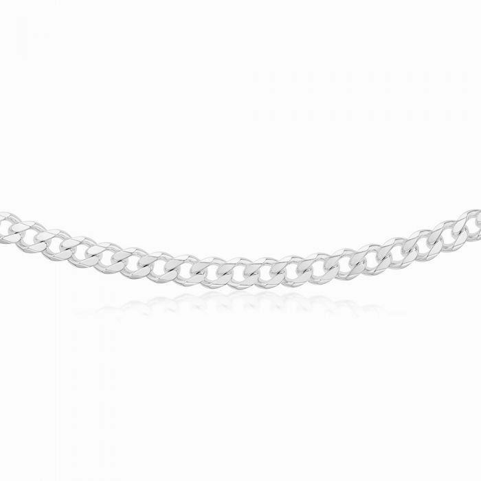 Sterling Silver Diamond Cut 250 Gauge 50cm Curb Chain