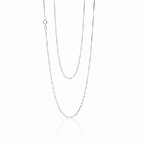 Sterling Silver Diamond Cut 70cm Curb Chain