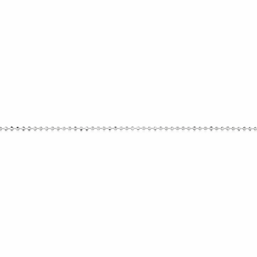 Sterling Silver Diamond Cut Ball 80cm Chain