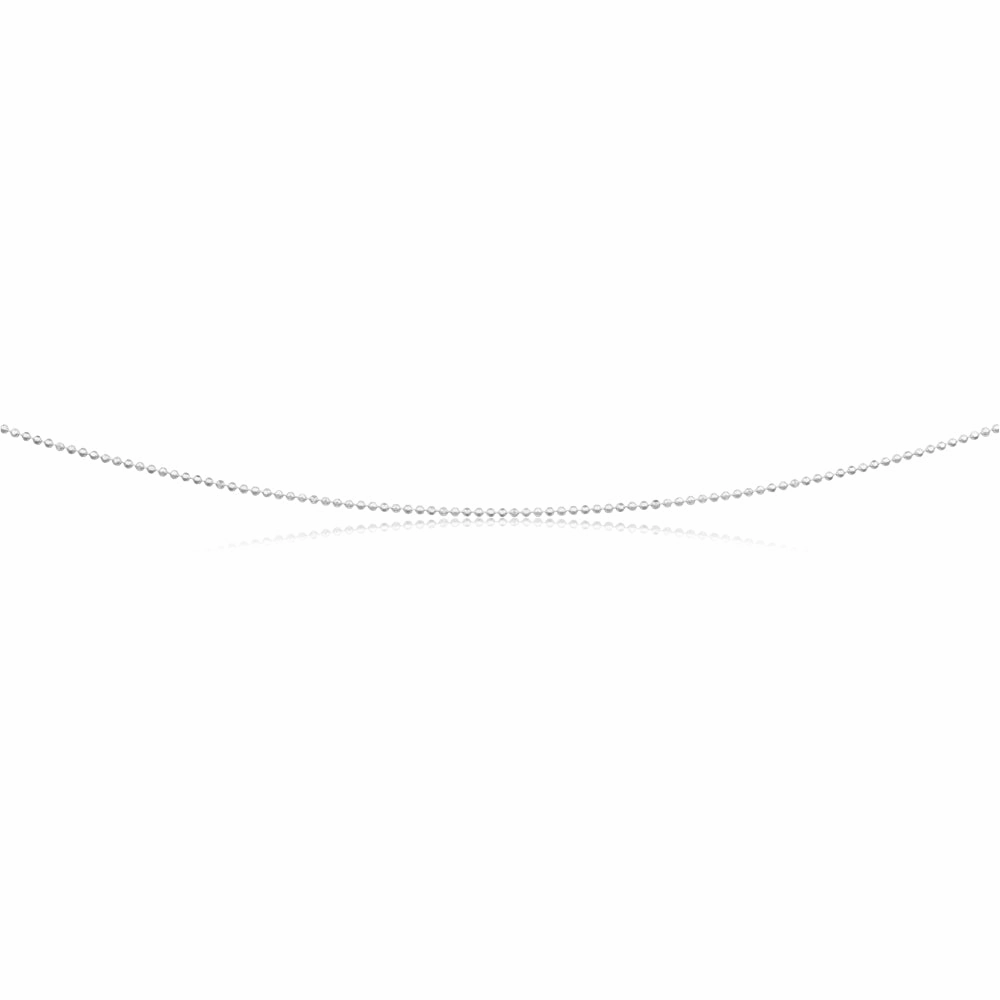 Sterling Silver Dicut Ball 80cm Chain
