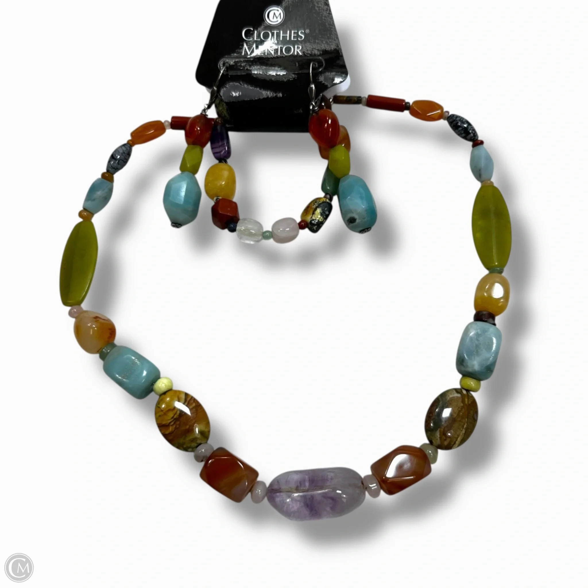 Sterling Silver DTR Necklace, Bracelet & earrings Set By Clothes Mentor, Size: 03 Piece Set