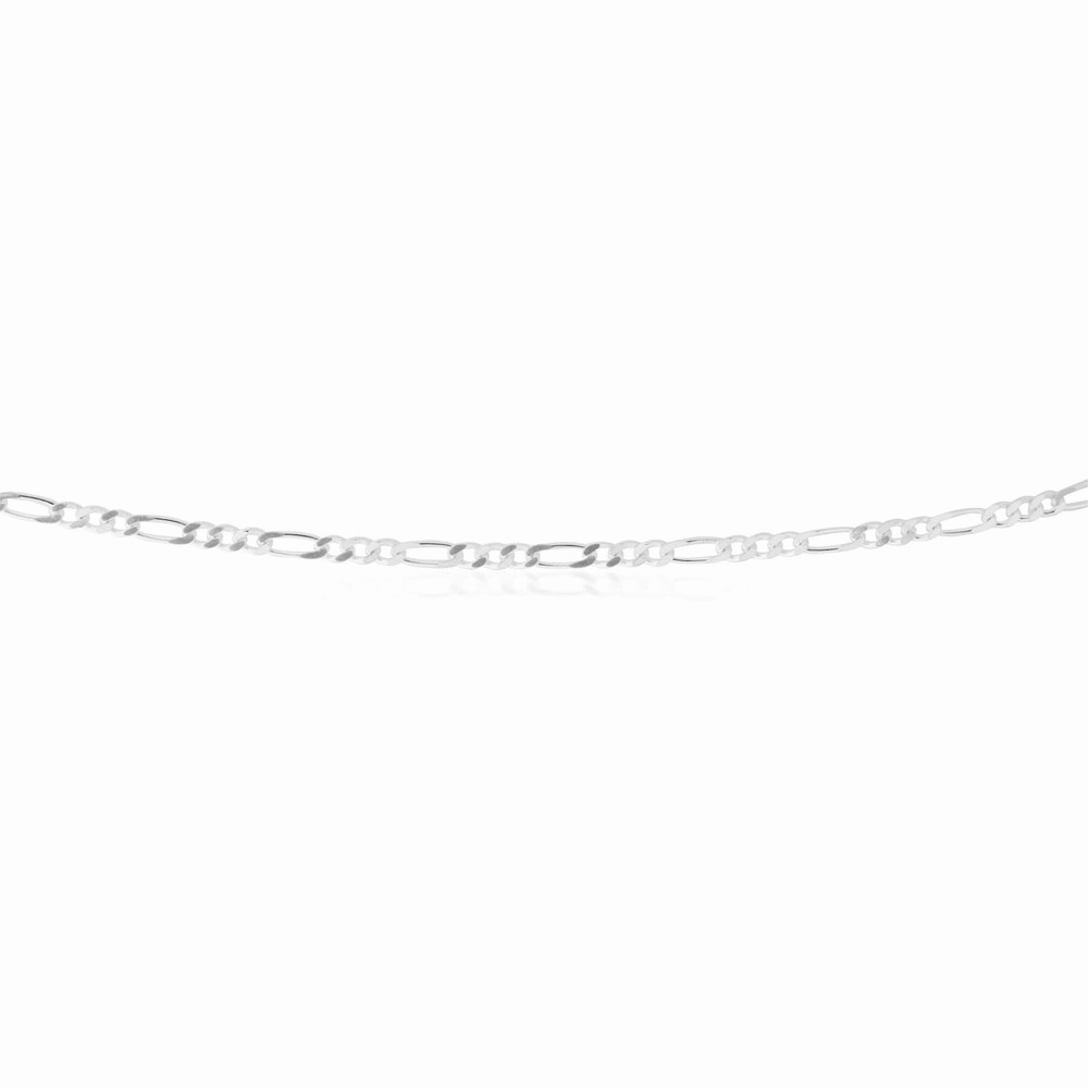 Sterling Silver Figaro 1:3 40cm Chain