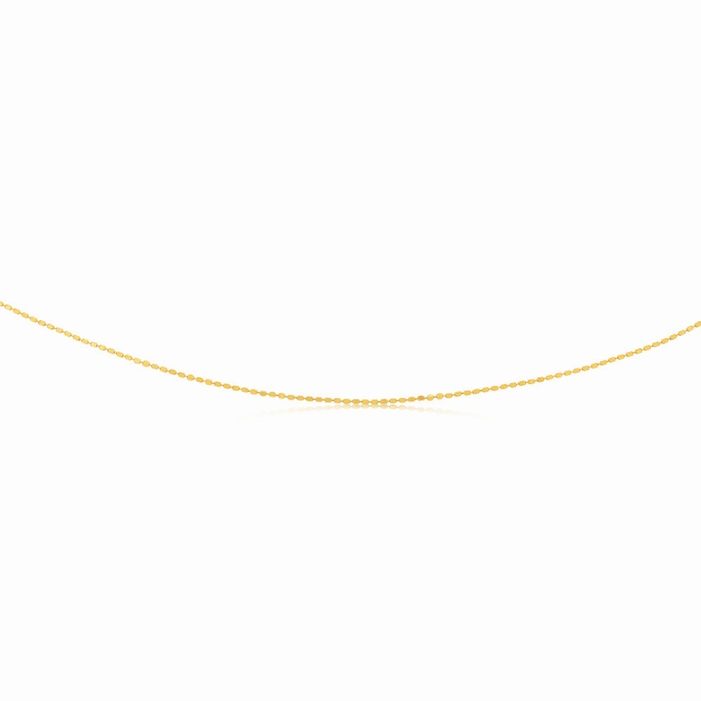 Sterling Silver Gold Plated 45cm Chain