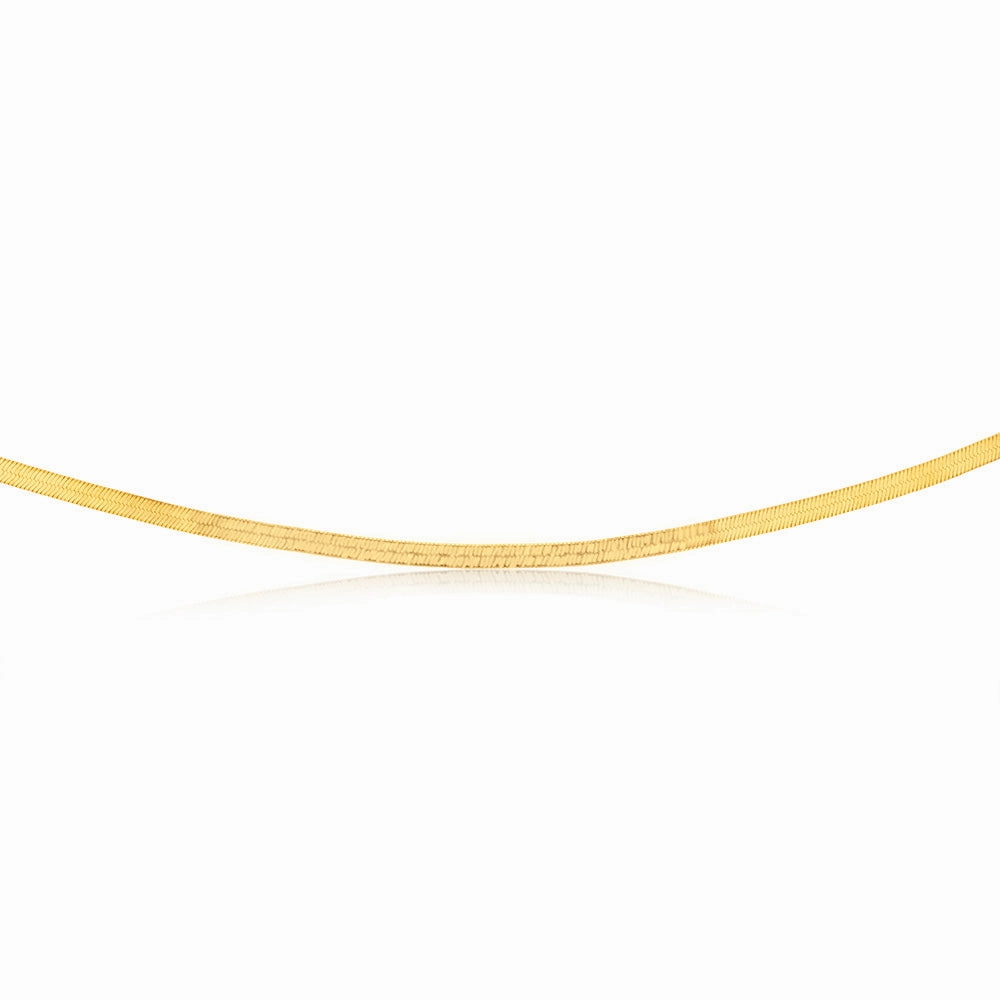 Sterling Silver Gold Plated Fancy 40cm Choker Chain
