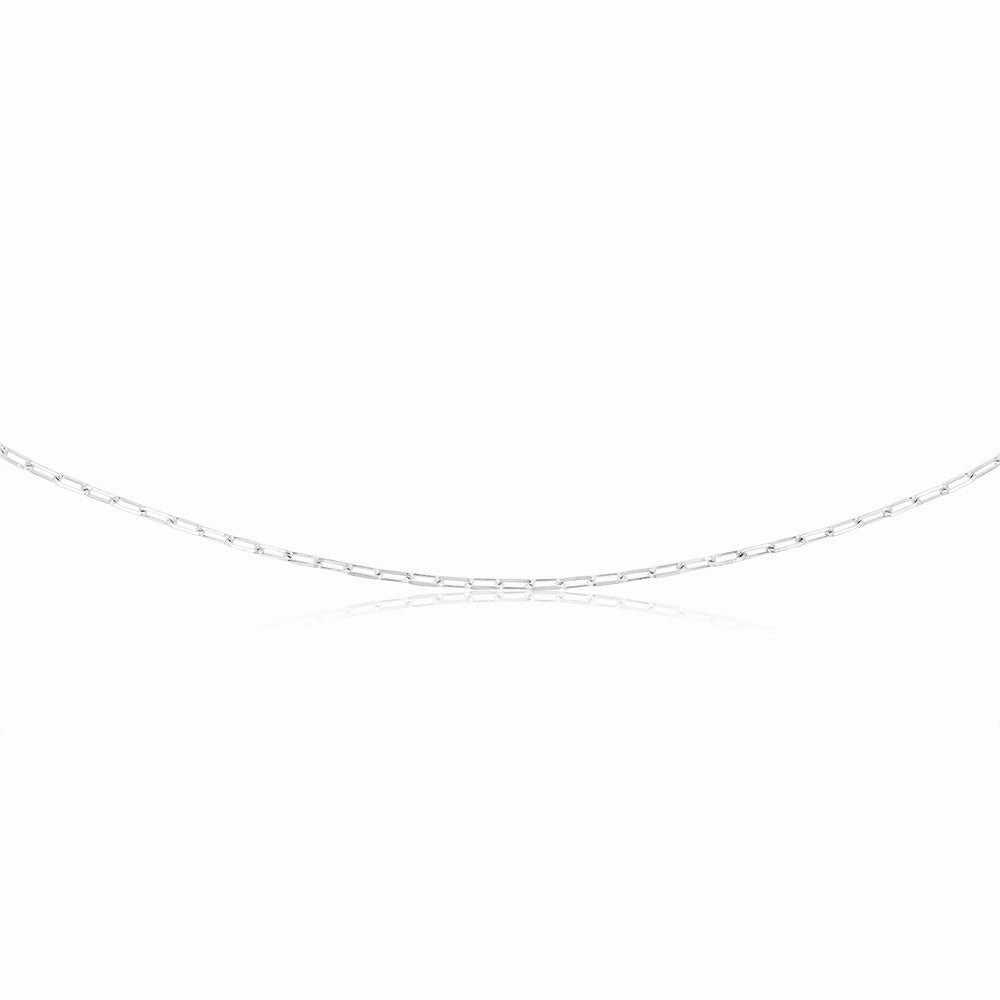 Sterling Silver Paperclip 45cm Chain