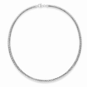 Sterling Silver Reversible Omega 5mm Chain