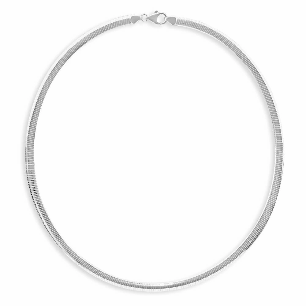 Sterling Silver Reversible Omega 5mm Chain