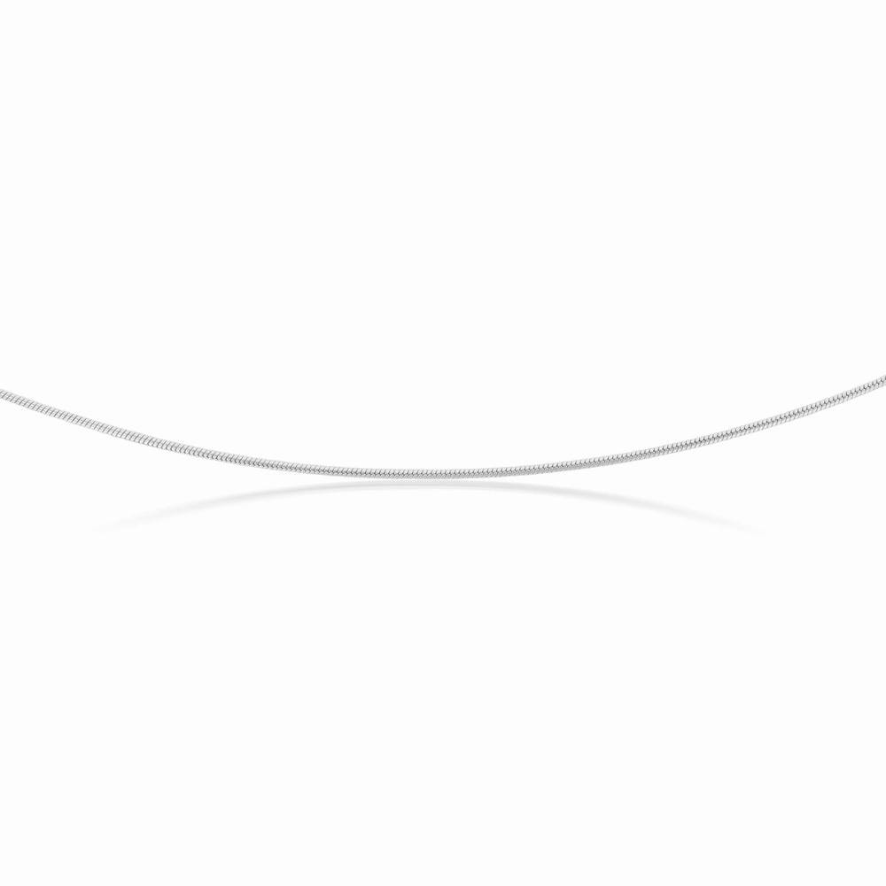 Sterling Silver Snake 40cm Chain