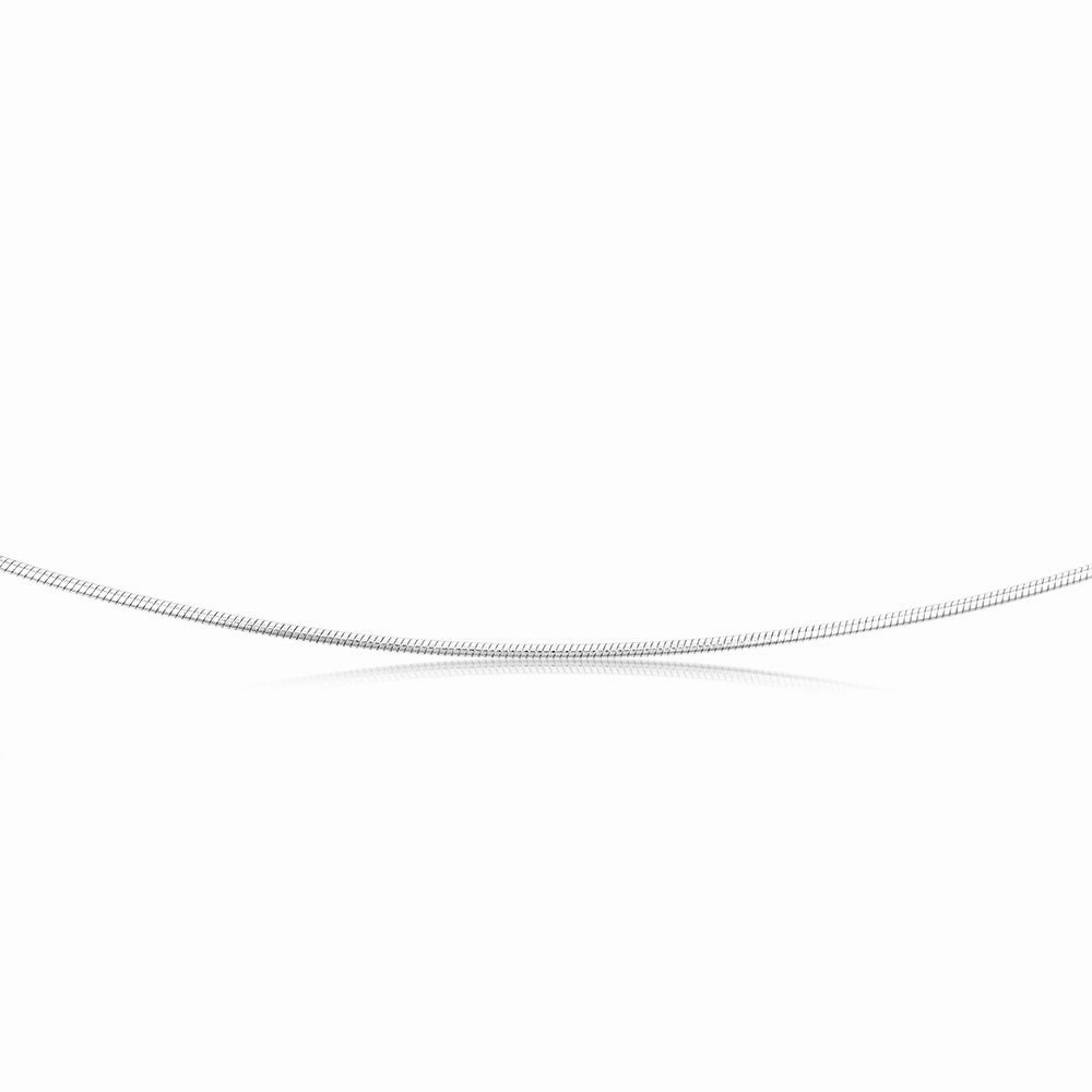 Sterling Silver Snake 45cm Chain