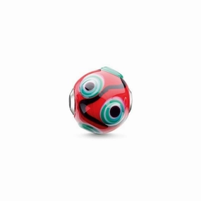 Thomas Sabo BEAD GLASS BEAD RED, BLACK, GREEN, WHITE
