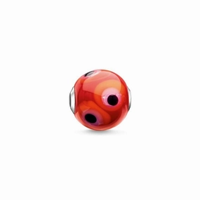 Thomas Sabo BEAD GLASS BEAD RED, BLACK, HOT PINK, ORANGE