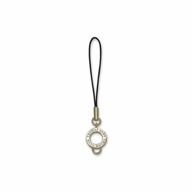 Thomas Sabo Charm Carrier with Mobile Phone Strap Silver with Artificial Leather