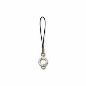 Thomas Sabo Charm Carrier with Mobile Phone Strap Silver with Artificial Leather