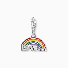 Thomas Sabo Charm Pendant - Colourful Rainbow - Silver