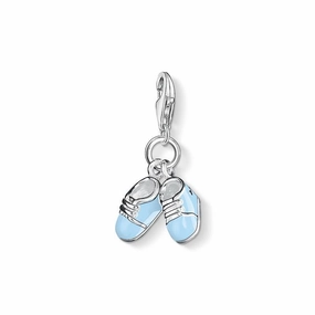 Thomas Sabo Charm pendant blue baby shoes