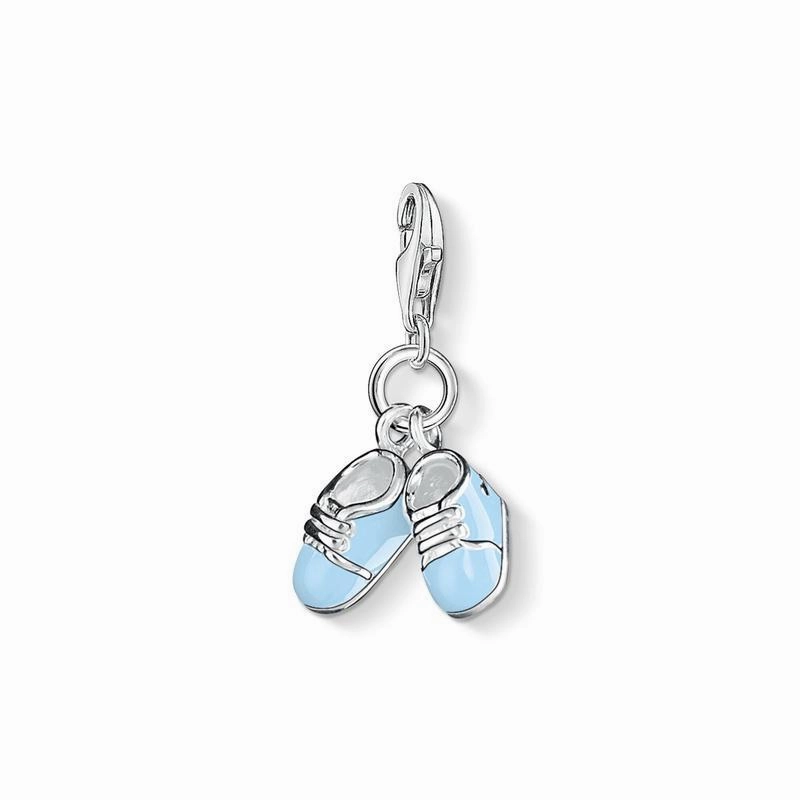 Thomas Sabo Charm pendant blue baby shoes