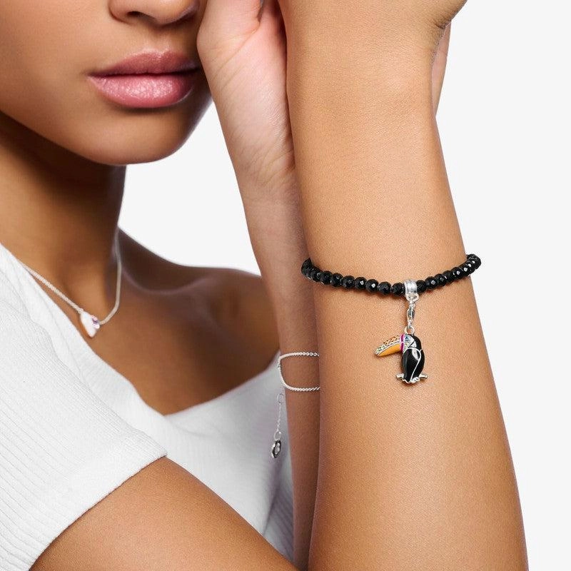Thomas Sabo Charm Pendant Colorful Toucan Silver