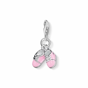 Thomas Sabo Charm pendant pink baby shoes