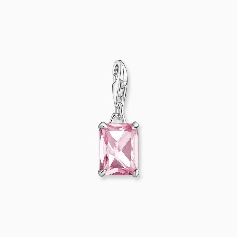 Thomas Sabo Charm Pendant Pink Stone Silver