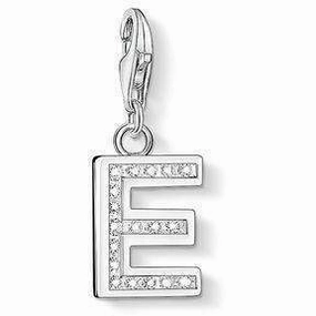 Thomas Sabo CZ Letter E Charm
