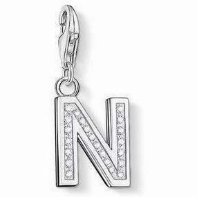 Thomas Sabo CZ Letter N Charm