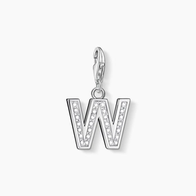 Thomas Sabo CZ Letter W Charm