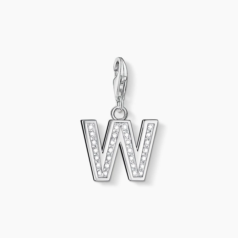 Thomas Sabo CZ Letter W Charm