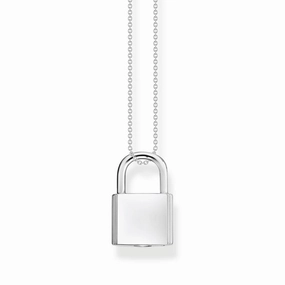 Thomas Sabo Engrav Sterling Silver Padlock on 40-45cm Chain