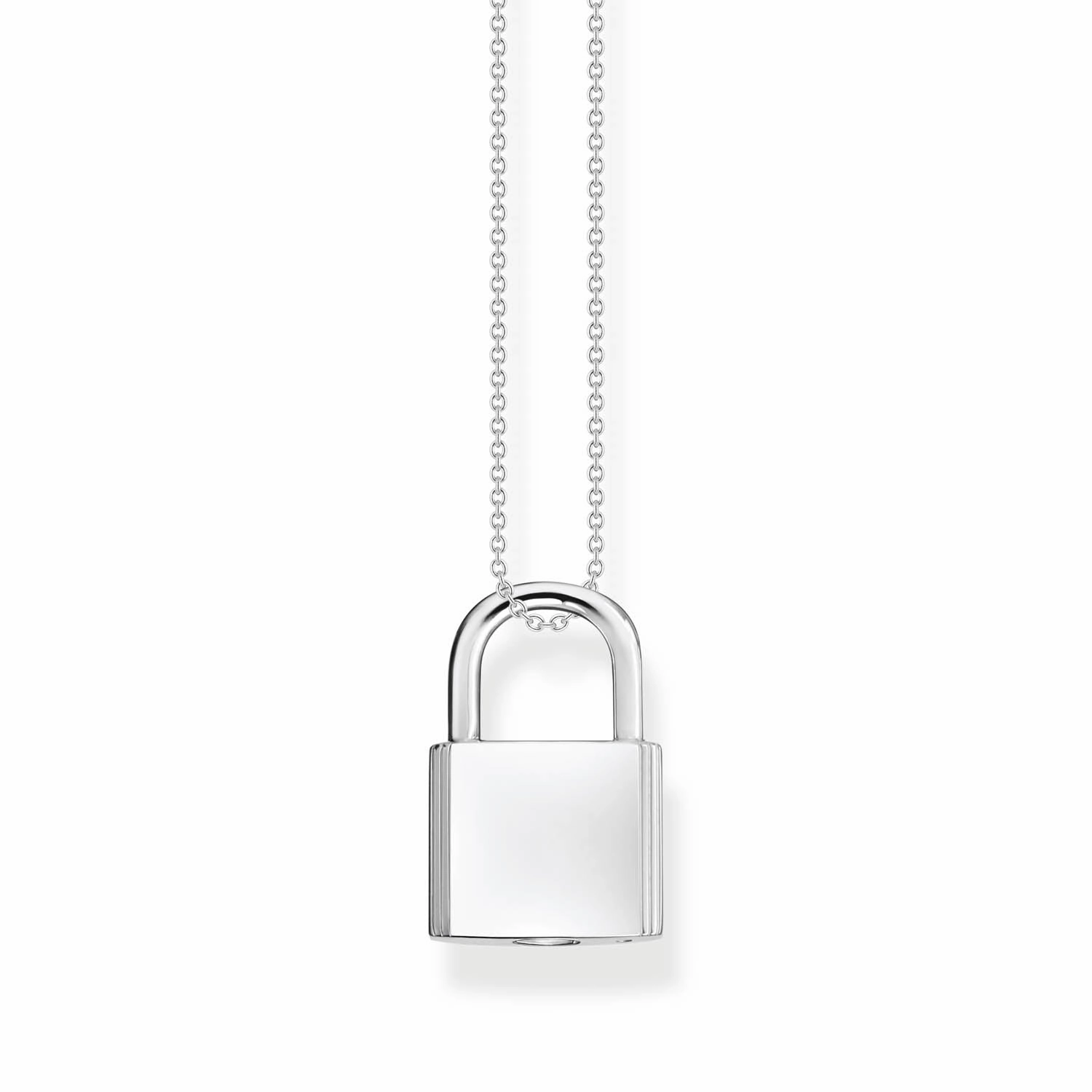 Thomas Sabo Engrav Sterling Silver Padlock on 40-45cm Chain