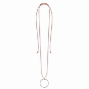 Thomas Sabo Little Secrets Silver Circle Beige Charm Necklace