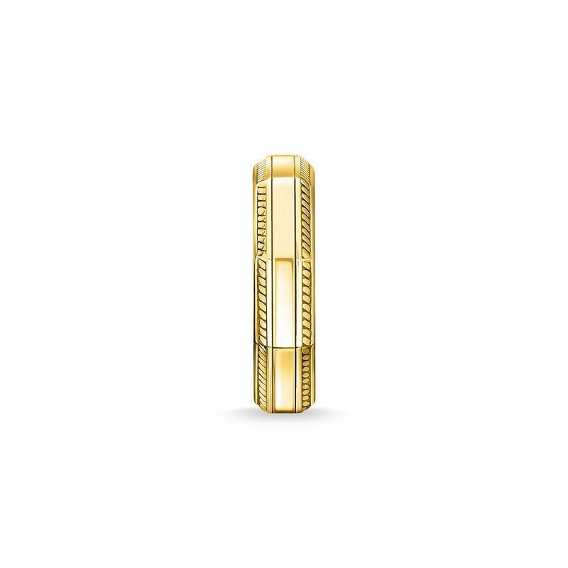 Thomas Sabo Men's ring Angular gold