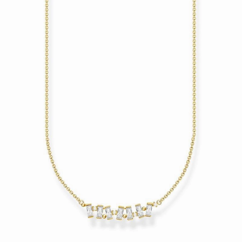Thomas Sabo Necklace white stones gold