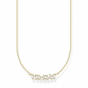 Thomas Sabo Necklace white stones gold