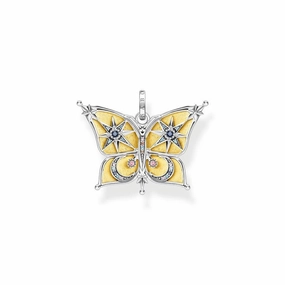 Thomas Sabo Pendant butterfly with moon and stars gold