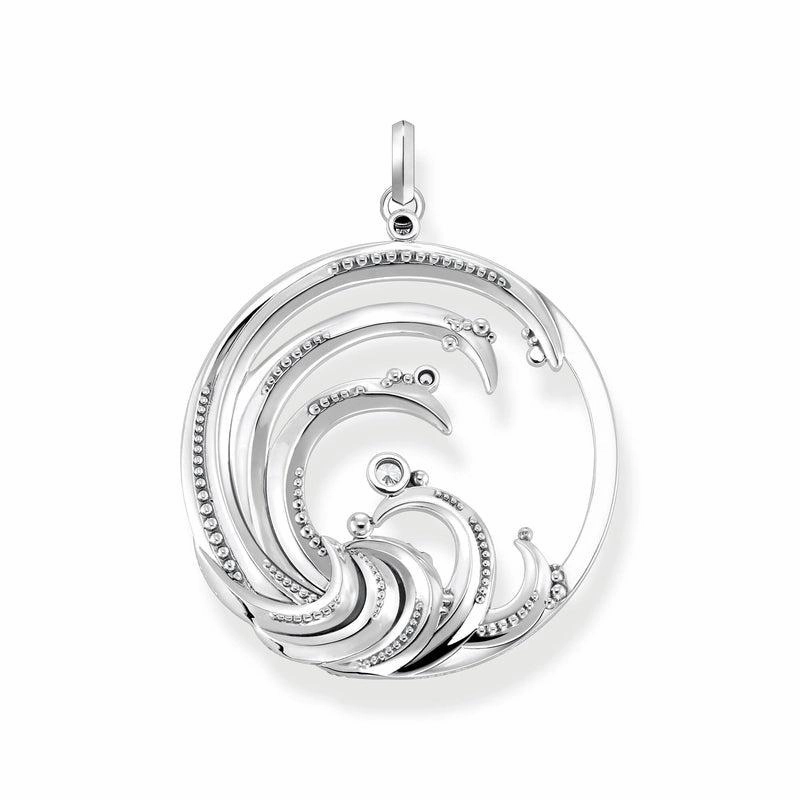 Thomas Sabo Pendant wave with blue stones