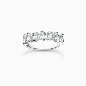 Thomas Sabo Ring white stones, silver
