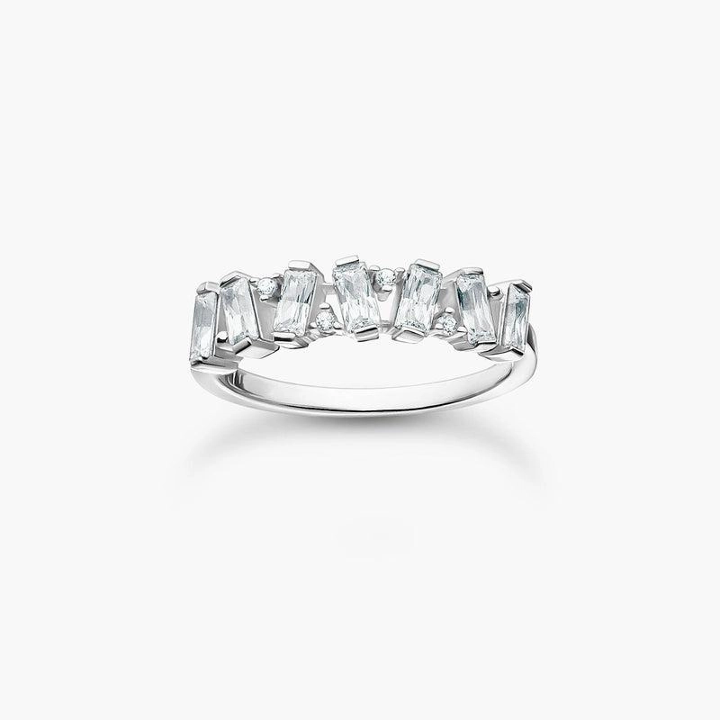 Thomas Sabo Ring white stones, silver