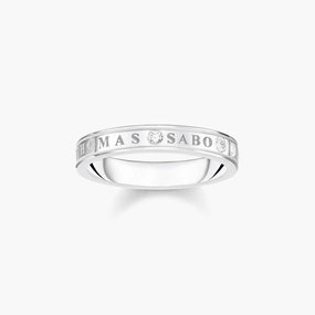 Thomas Sabo Ring with White Stones - Silver