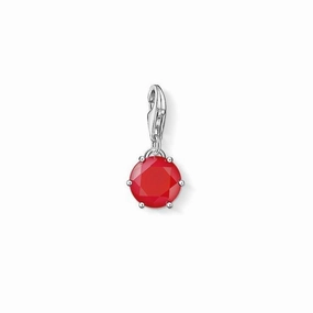 Thomas Sabo Silver July Red Coral Charm