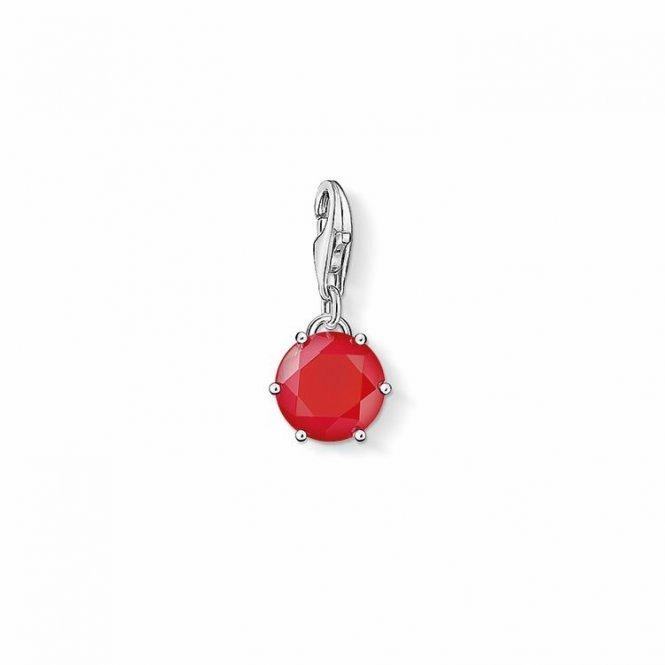 Thomas Sabo Silver July Red Coral Charm