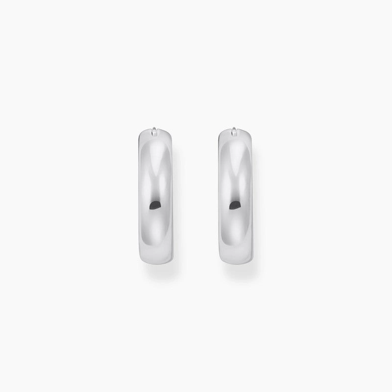 Thomas Sabo Silver Medium-sized Hoop Earrings in Chunky Design