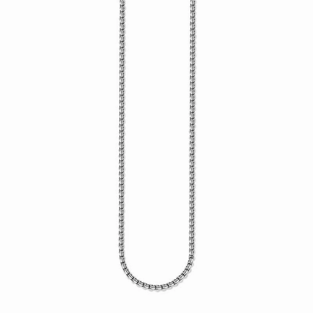 Thomas Sabo Sterling Silver Oxidised 53cm Box Chain