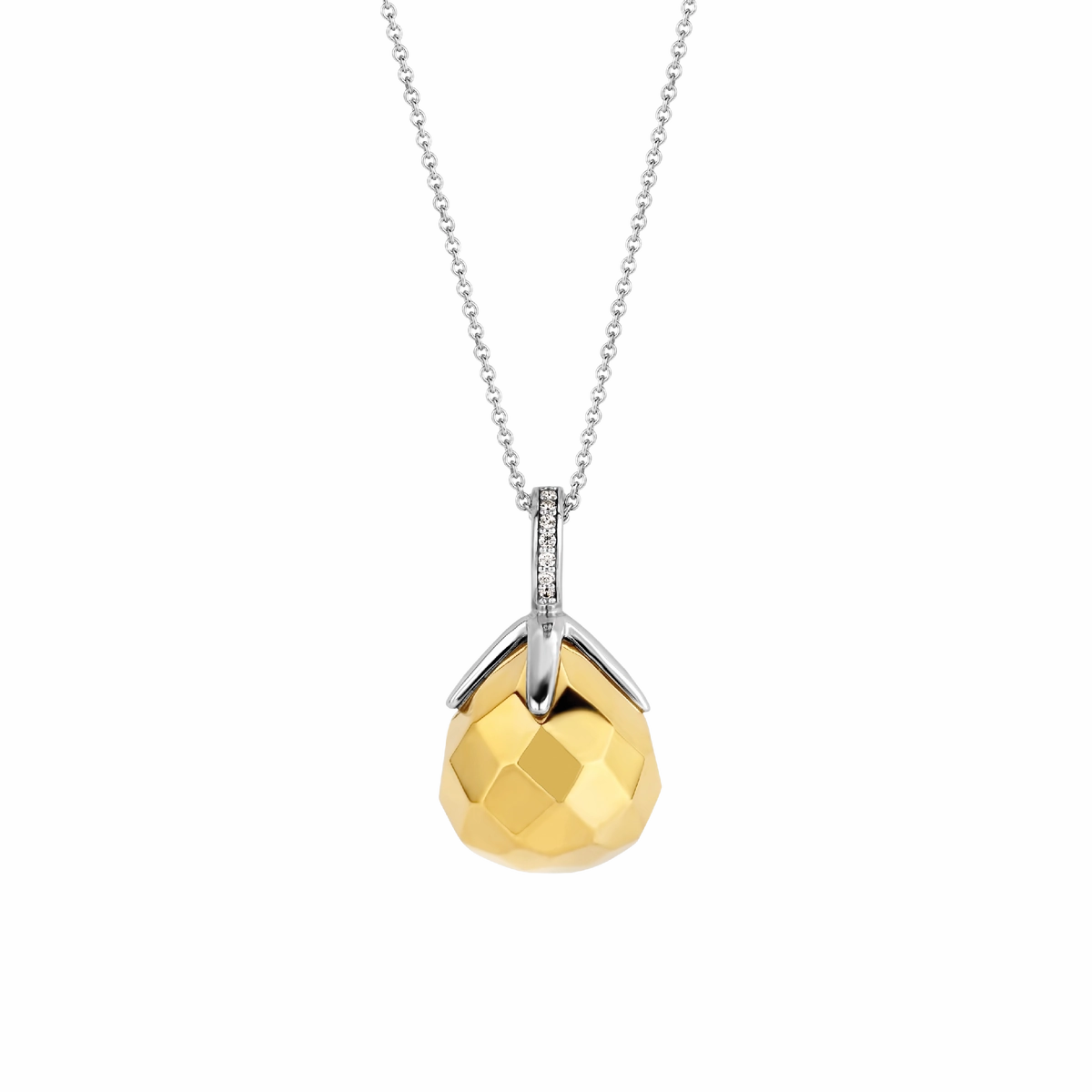 TI SENTO-Milano Sterling Silver/Yellow Gold Plating Pendant