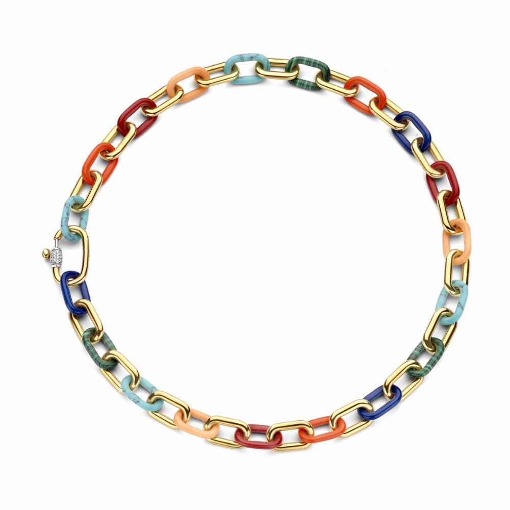 Ti Sento Multi-Color Chain Necklace